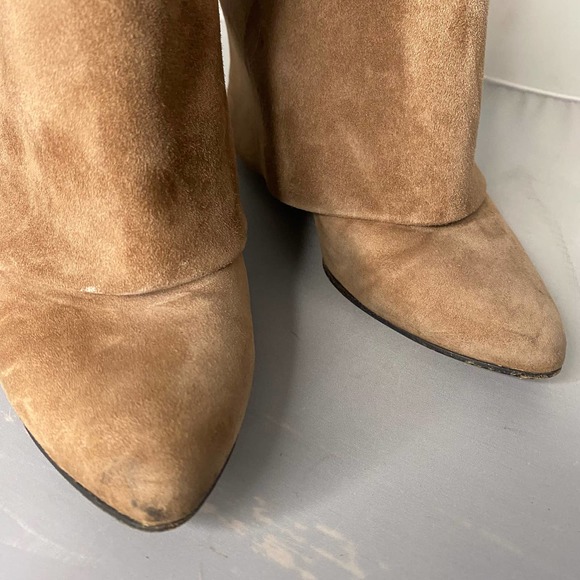 Givenchy Shark Tooth Foldover Wedge Boots 10 - Picture 12 of 14